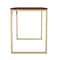 Martha Stewart 23.5 in. D X 47.25 in. W X Engineered Wood, Steel, Walnut Top/Polished Brass Frame XU-M-BLK-106-BR-GLD-MS - alternate 6